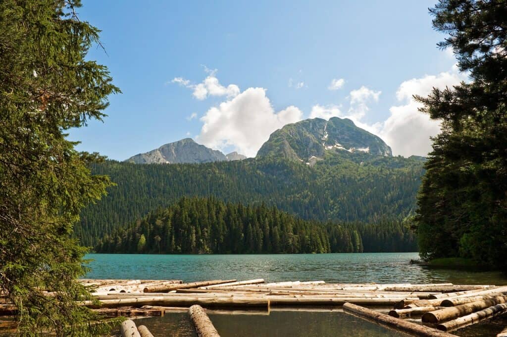 Black lake at durmitor national park