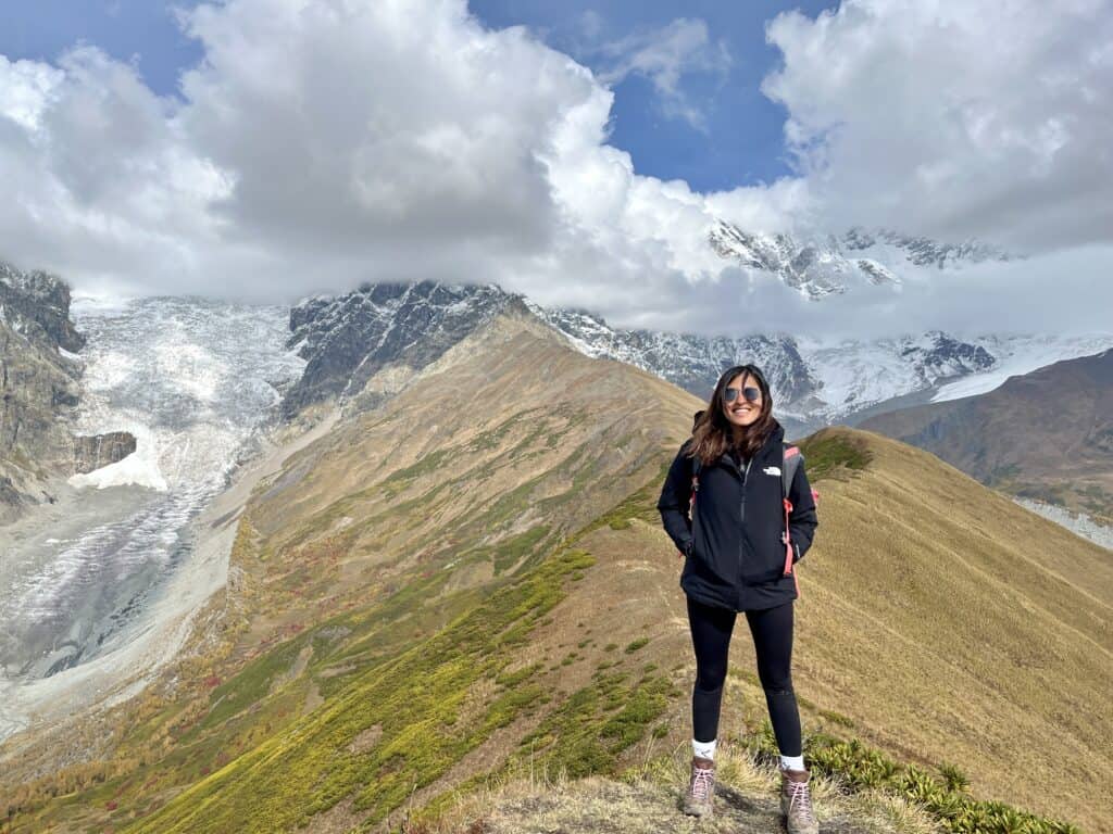 Mount Shkara and Adhishi glacier