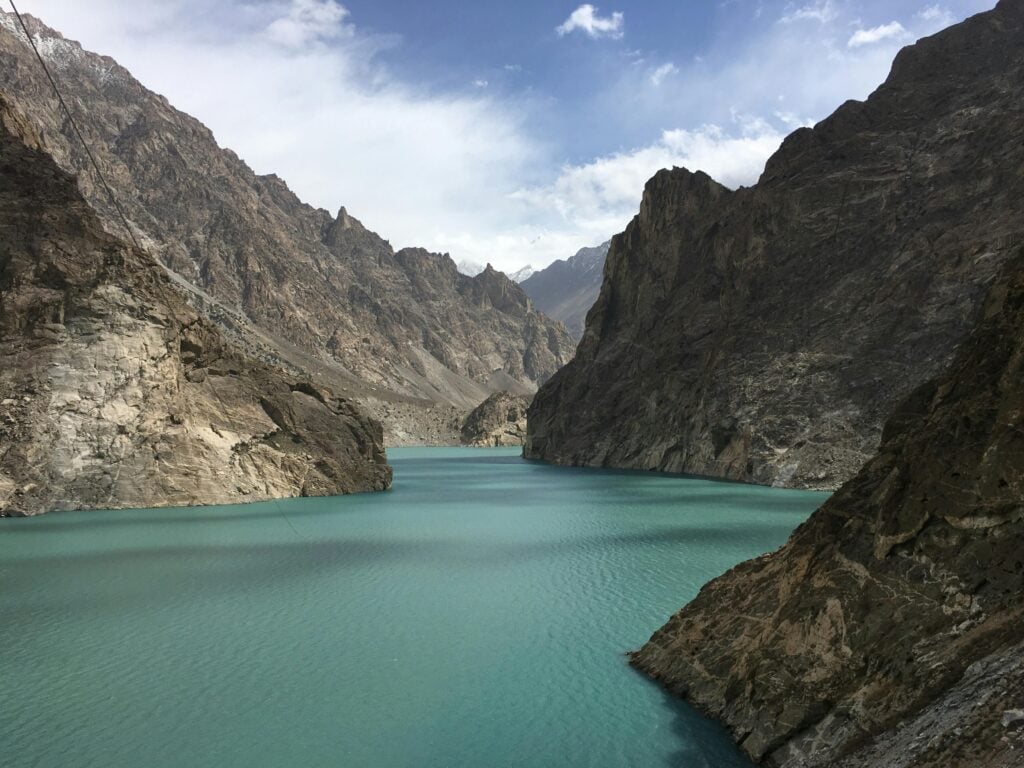 Blue river in Hunza Nagar, Gilgit Baltistan 