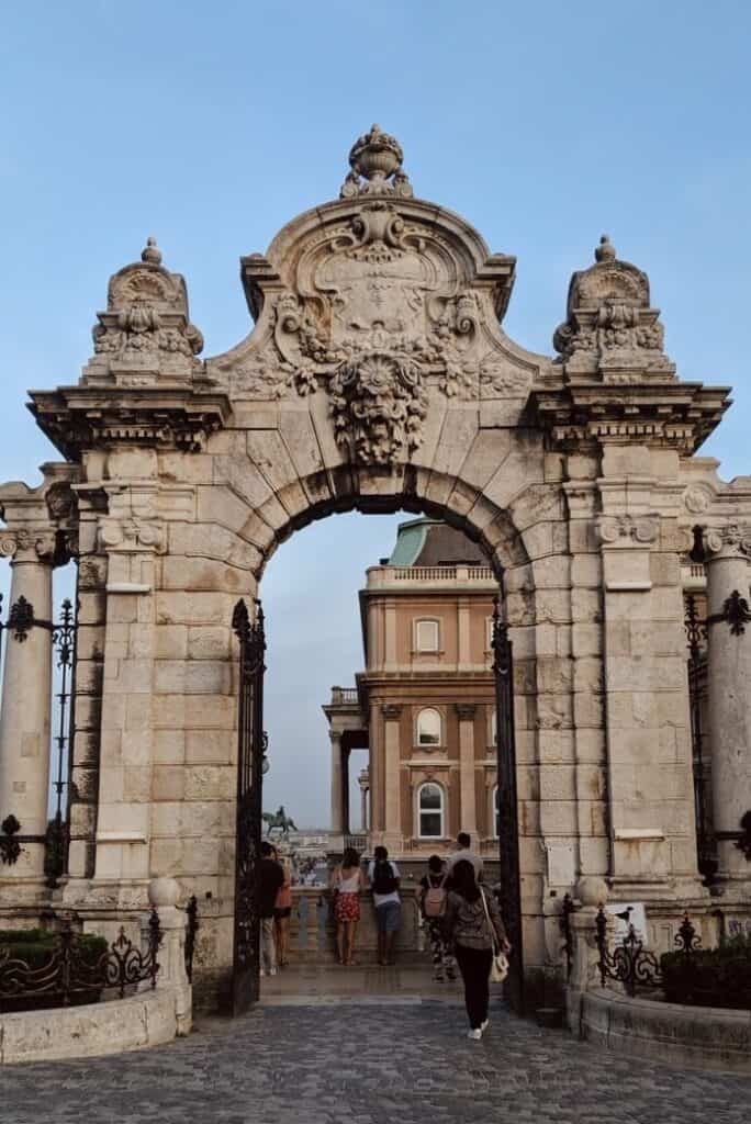 Entrance gate to Buda Castle