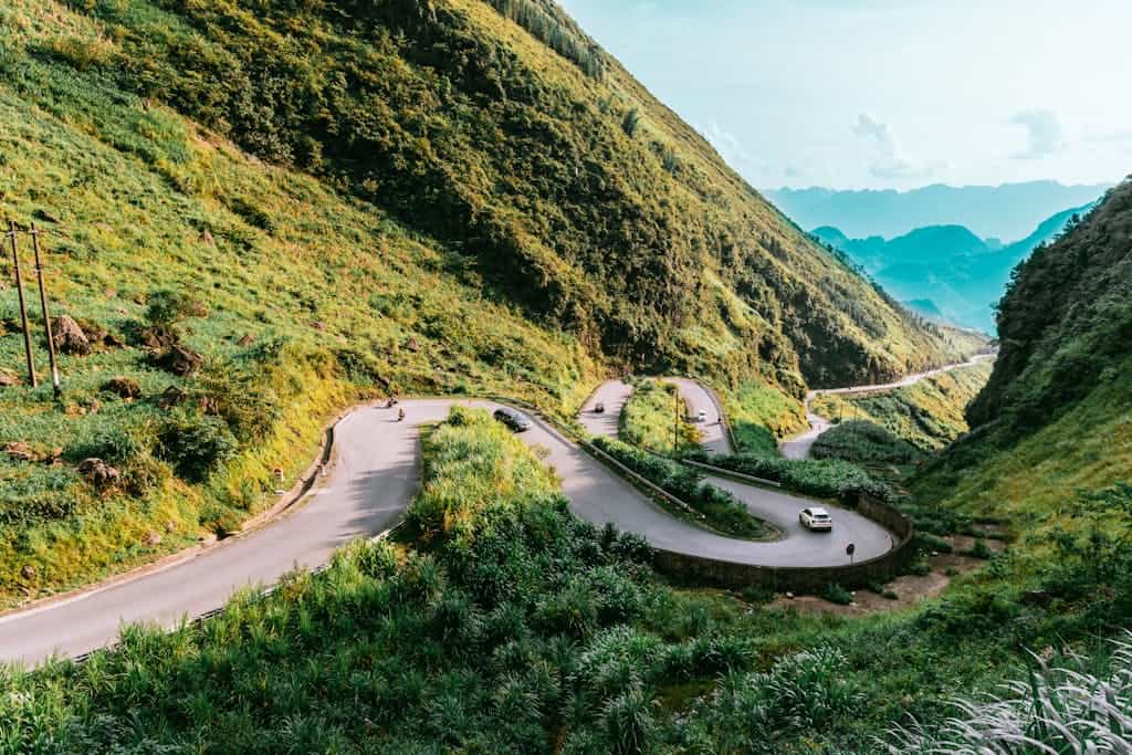 Winding Road in Mountains